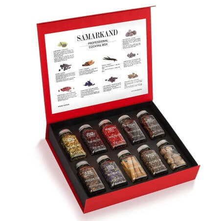 Set de regalo de cóctel profesional Especias y hierbas premium - 495 gramos Botánicos y especias - Accesorios Para Vinos Y Li