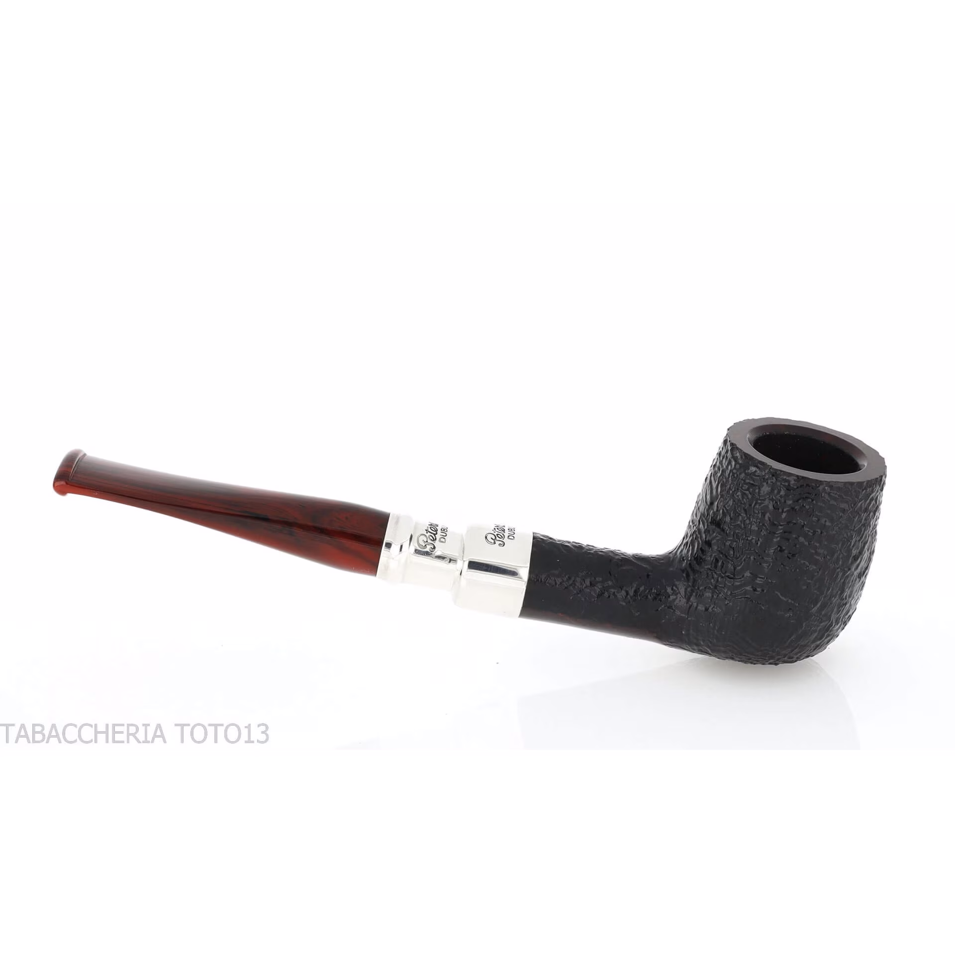 Peterson Newgrange spigot Sandblasted X105 Fishtail Billiard - Pipe