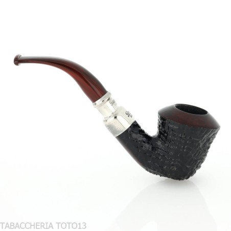 Peterson Newgrange spigot Sandblasted B10 Fishtail Calabash - Pipe