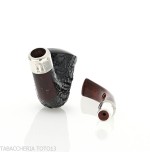 Peterson Newgrange spigot Sandblasted B10 Fishtail Calabash - Pipe