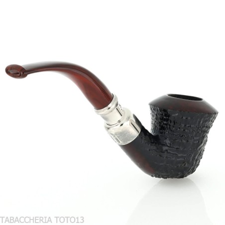 Peterson Newgrange spigot Sandblasted B10 Fishtail Calabash - Pipe