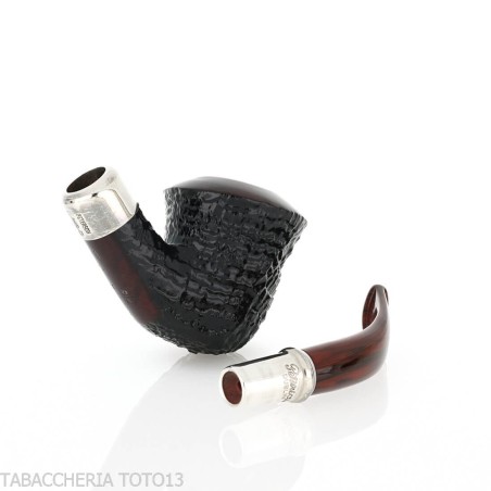 Peterson Newgrange spigot Sandblasted B10 Fishtail Calabash - Pipe