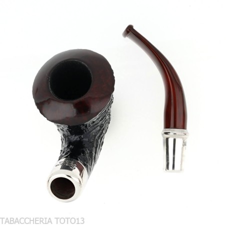 Peterson Newgrange spigot Sandblasted B10 Fishtail Calabash - Pipe