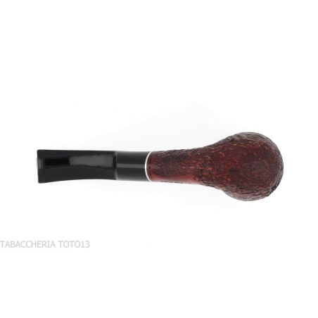 Curved Billiard shaped pipe in rusticated briar - Tobacco Pipes - Natural root