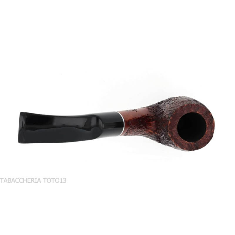 Pipa Billiard curva in radica rusticata - Pipe Milano