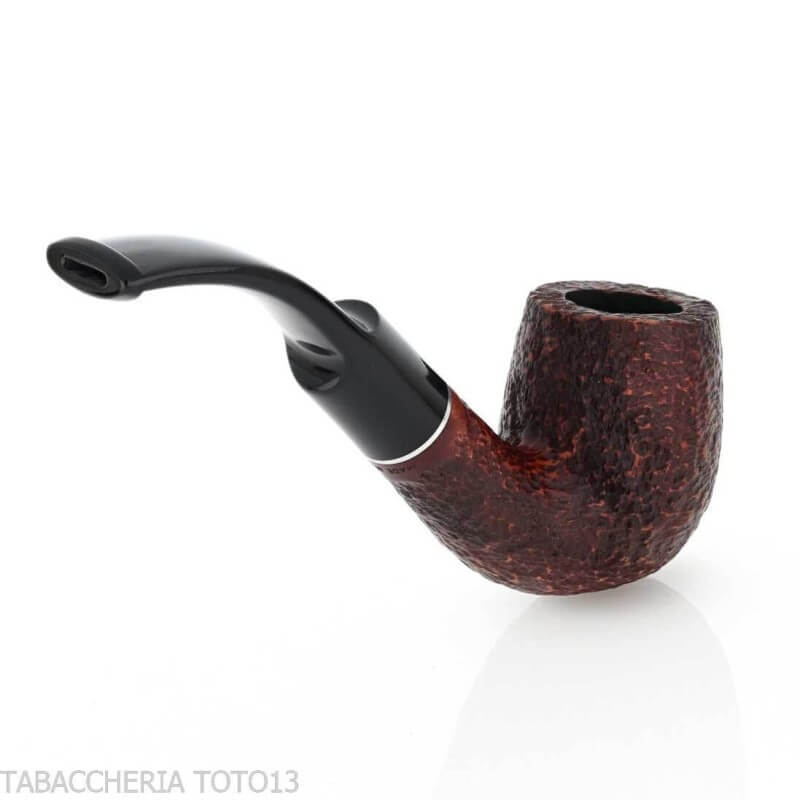 Pipa Billiard curva in radica rusticata - Pipe Milano