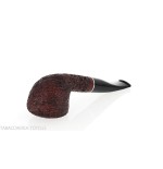 Semi-curved Diplomat shaped pipe in rusticated briar - Tobacco Pipes - Natural root