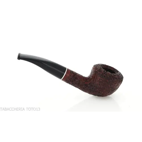 Pipa Diplomat semicurva in radica rusticata - Pipe