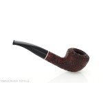 Semi-curved Diplomat shaped pipe in rusticated briar - Tobacco Pipes - Natural root