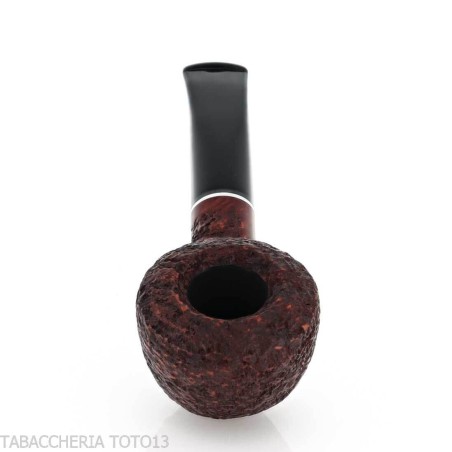 Semi-curved Diplomat shaped pipe in rusticated briar - Tobacco Pipes - Natural root
