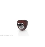 Semi-curved Diplomat shaped pipe in rusticated briar - Tobacco Pipes - Natural root