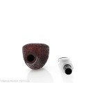 Semi-curved Diplomat shaped pipe in rusticated briar - Tobacco Pipes - Natural root