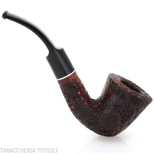 Pipa Dublin curva in radica rusticata - Pipe