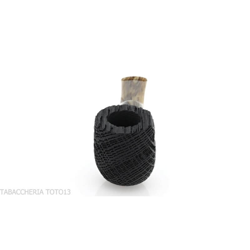 Oak Pipe en forme de billard en bois mort embouchure de selle - Pipe Milano