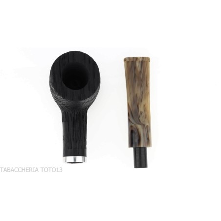 Pipa Oak forma Billiard in legno di morta bocchino a sella - Pipe