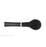 Pipe Oak series, curved Brandy shape made of mortar wood - Tobacco Pipes - Bog oak