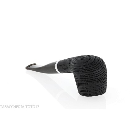 Pipe Oak series, curved Brandy shape made of mortar wood - Tobacco Pipes - Bog oak