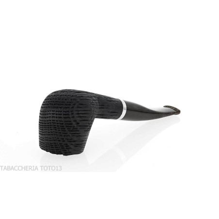 Pipe Oak series, curved Brandy shape made of mortar wood - Tobacco Pipes - Bog oak
