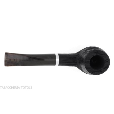 Pipe Oak series, curved Brandy shape made of mortar wood - Tobacco Pipes - Bog oak
