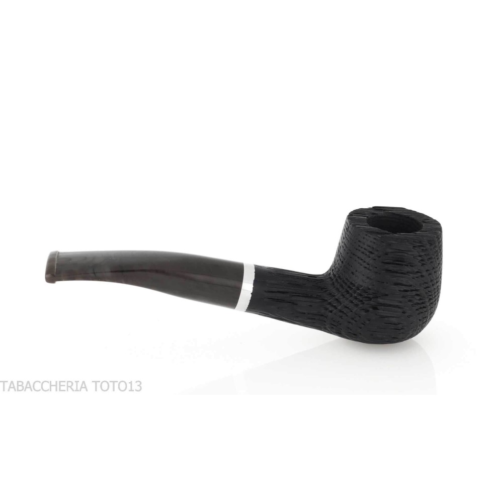 Pipe Oak series, curved Brandy shape made of mortar wood - Tobacco Pipes - Bog oak