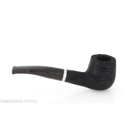 Pfeife aus der Oak-Serie, gebogene Brandy-Form aus Mörtelholz Pipe Milano Milano Tabakpfeife