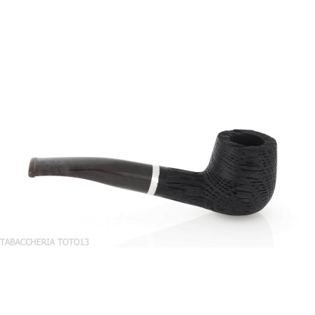 Pipe Oak series, curved Brandy shape made of mortar wood - Tobacco Pipes - Bog oak