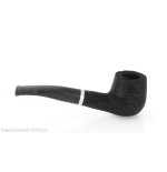 Pipe Oak series, curved Brandy shape made of mortar wood - Tobacco Pipes - Bog oak