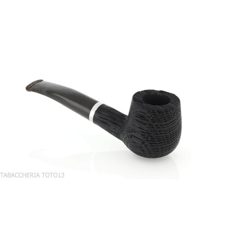 Pipe Oak series, curved Brandy shape made of mortar wood - Tobacco Pipes - Bog oak