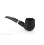 Pipe Oak series, curved Brandy shape made of mortar wood - Tobacco Pipes - Bog oak