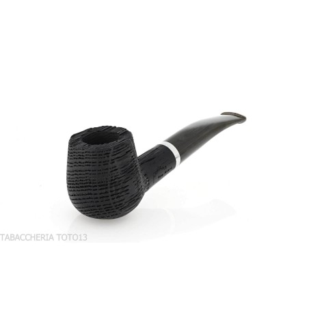 Pipe Oak series, curved Brandy shape made of mortar wood - Tobacco Pipes - Bog oak