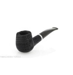 Pipe Oak series, curved Brandy shape made of mortar wood - Tobacco Pipes - Bog oak