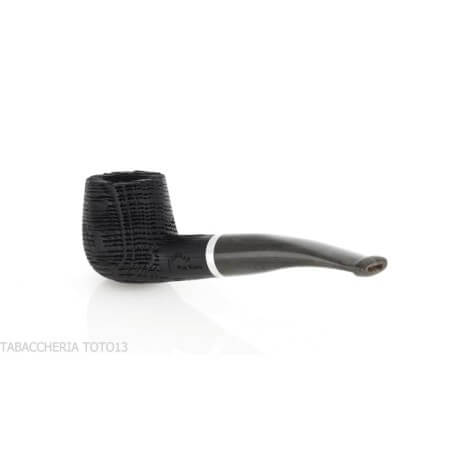 Pipa de la serie Oak, forma Brandy curvada fabricada en madera de mortero - Pipe Milano