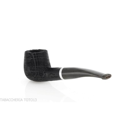 Pipe Oak series, curved Brandy shape made of mortar wood - Tobacco Pipes - Bog oak