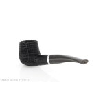 Pipe Oak series, curved Brandy shape made of mortar wood - Tobacco Pipes - Bog oak