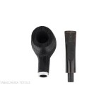 Pipe Oak series, curved Brandy shape made of mortar wood - Tobacco Pipes - Bog oak