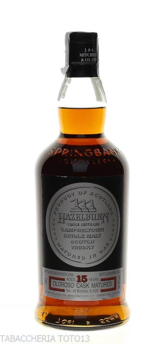 Exceptional Whiskey Hazelburn Sherry wood 15 years limited edition