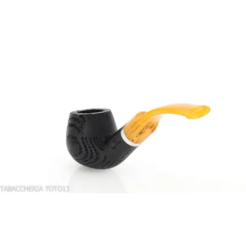 Pipa Oak forma Bent Apple in legno di morta - Pipe