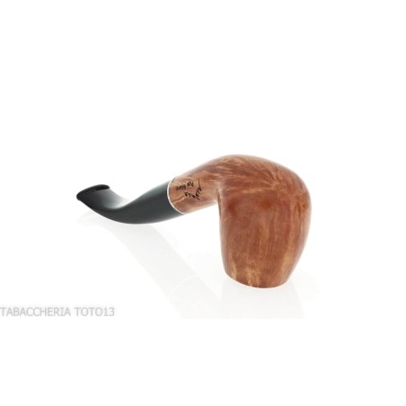 Pipa Billiard curva in radica chiara - Pipe
