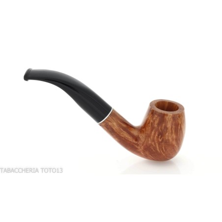 Pipa Billiard curva in radica chiara - Pipe