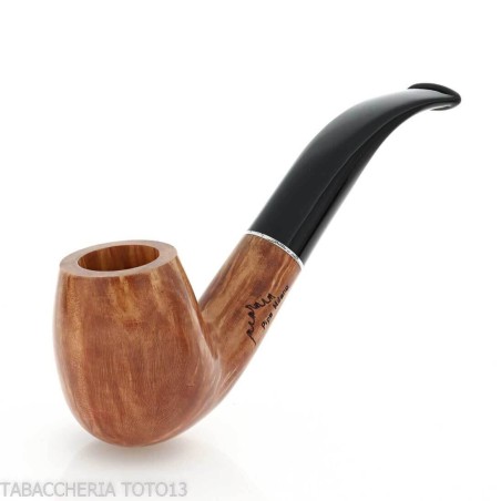 Pipa Billiard curva in radica chiara - Pipe