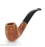 Pipa Billiard curva in radica chiara - Pipe