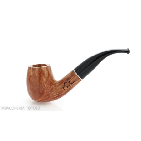 Pipa Billiard curva in radica chiara - Pipe