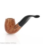 Pipa Billiard curva in radica chiara - Pipe