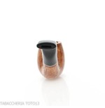 Pipa Billiard curva in radica chiara - Pipe