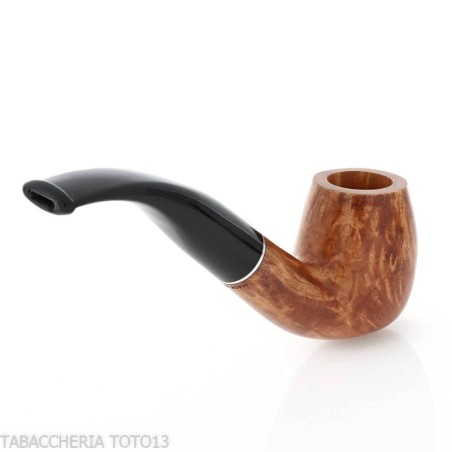 Pipa Billiard curva in radica chiara - Pipe