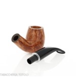 Pipa Billiard curva in radica chiara - Pipe