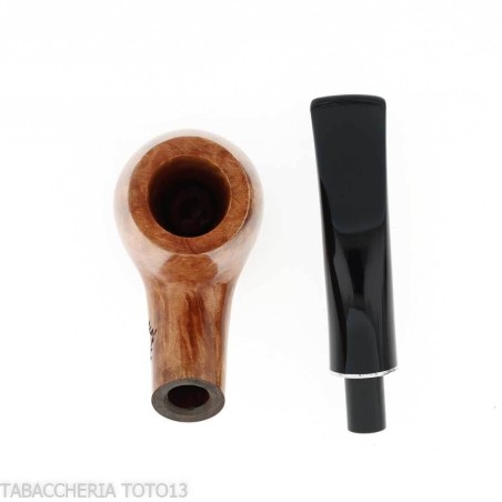 Pipa Billiard curva in radica chiara - Pipe