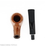 Pipa Billiard curva in radica chiara - Pipe