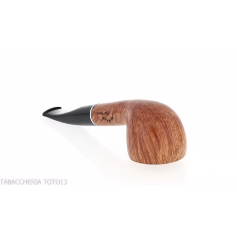 Semi-curved Diplomat-shaped pipe in light briar-Milano pipe