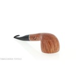 Semi-curved Diplomat-shaped pipe in light briar-Milano pipe